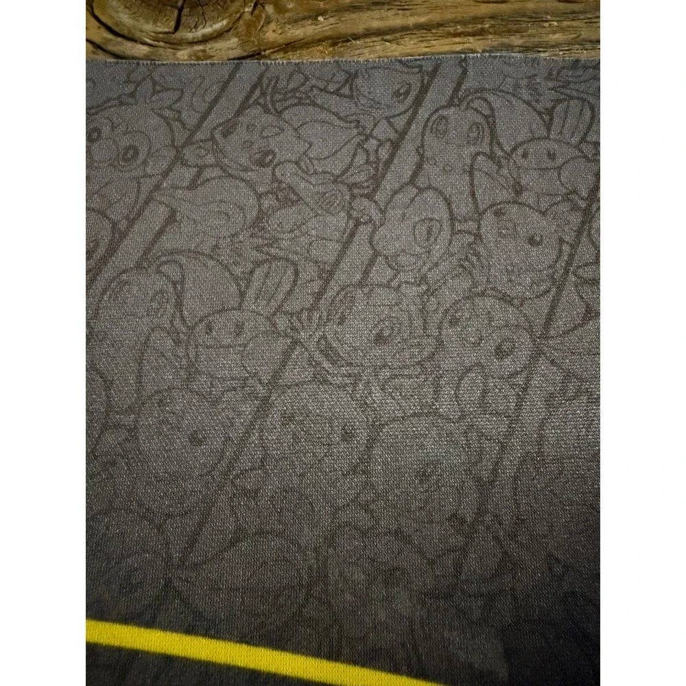 2020s Pokemon TCG Playmat 25th Anniversary Train On Black Yellow OS Pikachu